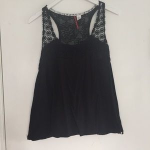 Tank Top with Crochet Back